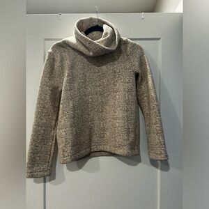 J Crew Long Sleeve Mock Neck Pullover Glen Plaid
